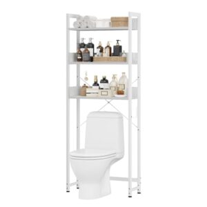 Badezimmerregal 3-stöckiges APPOLYN Toilettenregal mit Waschmaschinenregal, Wc Regal und multifunktionalem Badezimmerregal in weiß