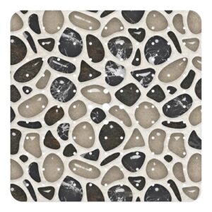 Duschmatte mit rutschfester Struktur, 53x53cm groß, BPA-frei, antirutschend, für Dusche und Badewanne geeignet, schimmelresistent und maschinenwaschbar