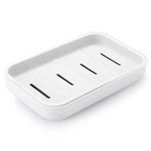 ERKXD Badezimmer Seifenspender mit Abfluss, praktischer Seifenhalter für Dusche, einfache Reinigung, trockener Seifenhalter, verhindert matschige Seife