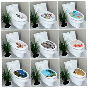 GARVALON Toilettendeckel-aufkleber - Abnehmbarer Wandaufkleber für das Badezimmer - Selbstklebender und wasserdichter Badezimmerschutz, leicht zu reinigen.