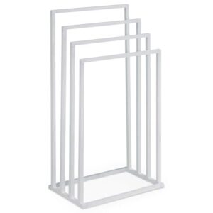 Handtuchhalter mit 4 Stangen, moderner Design, weiß, für Bad und Gästezimmer