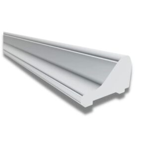 KRAUS Premium Schwallschutzleiste aus hochwertigem Aluminium mit chromeffektiver Optik, ideal für Duschen und Badezimmerböden