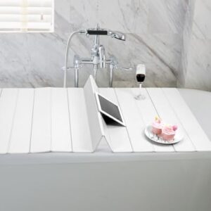 Faltbare Badewannenablage aus PVC für Badezimmer und SPA, weiß, 170 x 75 cm x 0,7 cm