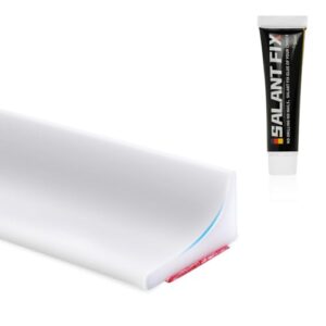 Rechtwinkliger Schwallschutz für Duschen, Selbstklebender Wasserstop, Wasserdichte Dichtung für Badezimmer