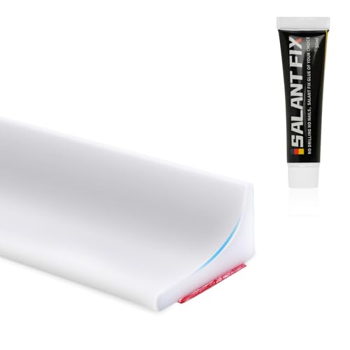 Rechtwinkliger Schwallschutz für Duschen, Selbstklebender Wasserstop, Wasserdichte Dichtung für Badezimmer