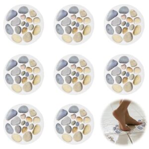 Anti-Rutsch-Aufkleber für Badewanne und Dusche, 8 Stück, 15cm rutschfeste Badewannen-Aufkleber mit Selbstklebe-Funktion