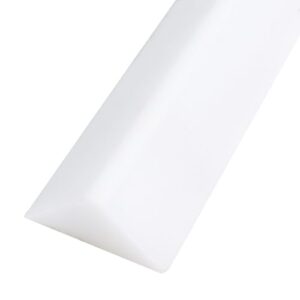 Schallschutzleiste Selbstklebend 100cm Silikon Wasserstopper Duschbecken Begehbare Boden Wassersperre Duschwasserstop Gummileiste für Nass- und Trocken-Trennung, Bad (Weiss)