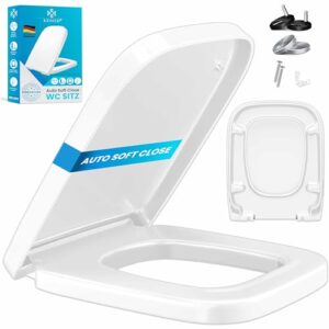WC Sitz mit Absenkautomatik, Toilettendeckel und Quick-Release-Funktion - Komfortabeler und hygianischer Gebrauch im Badezimmer