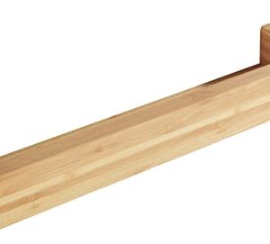 WENKO Wandregal Bambusa aus Bambus, 40 cm für das Bad - Nachhaltiges Wandregal mit natürlicher Optik