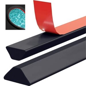 Schwallschutzleiste für Dusche, selbstklebend, T-Form, begehbare Dusche, Wassersperre, Silikon Duschschwelle für Rahmenlose Duschtür, Water Stopper Strip für Nass- und Trocken-Trennung