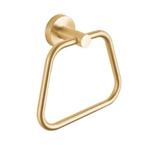 Goldfarbener Handtuchhalter aus Edelstahl mit trapezförmigem Design für das Badezimmer, inklusive Montagezubehör
