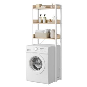 EUGAD Waschmaschinenregal, industrie-Stil, 3 Ablagen, Badezimmer, Waschküche