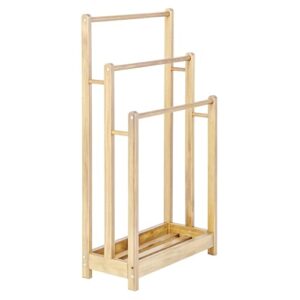 Eleganter Handtuchständer aus Naturmaterialien für Badezimmern, Platzsparender Tüchenaufhänger ohne Bohren