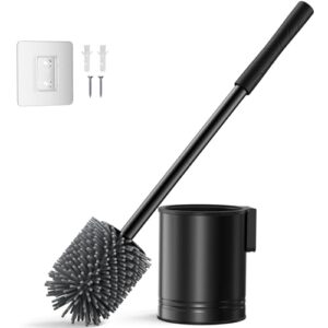 Hochwertige und langlebige Toilettenbürste mit Silikon Edelstahl Kern, ideal für Badezimmerreinigung ohne Bohren.