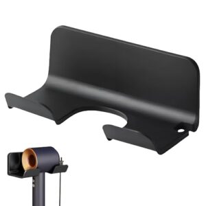 Haartrockner Halter ohne Bohren, schwarze Selbstklebende Fensterhalterung, universelle Haartrockner-Ständer für die meisten Haartrockner und andere Haarstyling-Geräte