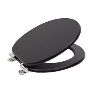 Hochwertiger WC Sitz mit Absenkautomatik und antibakterieller Holzoberfläche, stabil und leicht zu reinigen