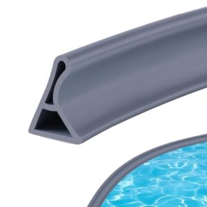 Schallschutzleiste für Dusche, Selbstklebender Wasserstopper Hoch, Wassersperre Spritzschutz, Dusche Dichtung für Bad und Toilette, grau, 3 cm Höhe x 2 m Länge