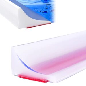 Silikon Wasserstopper für Begehbare Dusche, Schwallschutz, Boden Wassersperre, Silikon Duschschwelle transparent