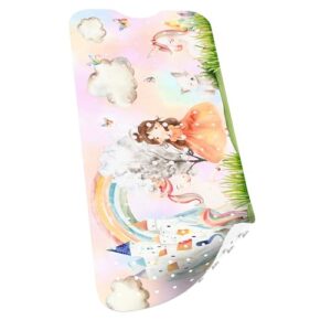 Kinderbadewannenmatte 100x40 cm mit Einhorn-Design für kindersichere Badezeit