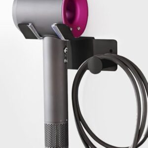 Föhnhalterung ohne Bohren, UEMUSI Föhn Halterung für Haartrockner, SUS304 Edelstahl, Wandhalterung ohne Bohren