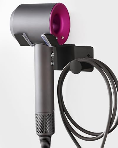 Föhnhalterung ohne Bohren, UEMUSI Föhn Halterung für Haartrockner, SUS304 Edelstahl, Wandhalterung ohne Bohren