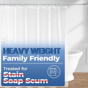 Praktischer Duschvorhang-Einsatz aus PEVA-Material, 8 Gauge, leicht, wasserdicht und geruchlos