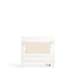 Elektrischer Badheizkörper weiß mit Regal, 52 x 8 x 55,8 cm. Leise und geringer Verbrauch, LCD-Display, 150W.