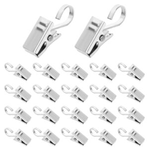 50 Stück Gardinen Klammern aus Edelstahl, Metallclips für Vorhänge, Duschvorhänge und Fotos