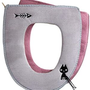 Universal WC-Sitzbezug mit Reißverschluss und Aufhängeschlaufe für einen warmen und komfortablen Toilettensitz