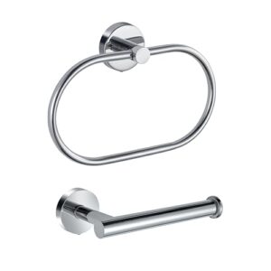 Toilettenpapierhalter und Handtuchring aus Edelstahl für das Badezimmer, perforierte Rollenhalter mit modernem Design