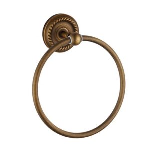 Antiker Handtuchhalter aus Messing mit Bohrung, Retro-Design für Badetücher und Lappen