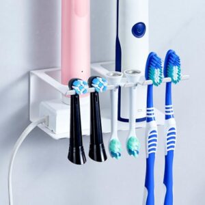 Zahnbürstenhalter Wand, Elektrische Zahnbürste Halterung Ohne Bohren, Zahnbürstenkopf Halter Aufsteckbürsten Halter, Bad Zahnpastaständer Wandhalterung Zahnbürstenköpfe Aufbewahrung
