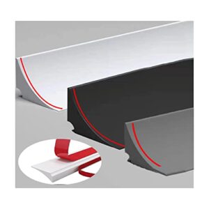 Schwallschutzleiste für Dusche, Selbstklebend, Silikonfuge, Wasserabsperrung, Badezimmerkabine, Küchen, Bäder, Waschbecken