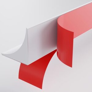 2M Silikon Weichsockelleiste Selbstklebend Arbeitsplatte Abschlussleiste Küchenleiste Winkelleiste Wandabschlussleiste für Küche und Bad, flexible und wasserdicht