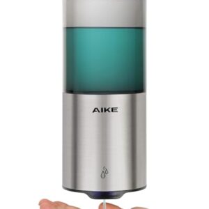 Automatischer Seifenspender für Flüssigseife, Wandmontage für Küche und Badezimmer, IPX7 Wasserdicht 400ml mit Edelstahl Gebürstet