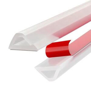 ALKNOT 100cm Schwallschutzleiste für Dusche, Selbstklebend, Flexible Silikon, Wasserdicht, Rollstuhlgerechtes Design