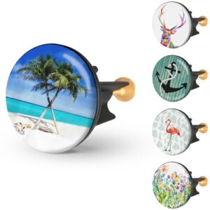 Arteneur Waschbeckenstöpsel 40mm Strand - Edelstahl Excenterstopfen mit extra schwerer Messingschraube für stabilen Halt. Universeller Abflussstopfen für Waschbecken aus hochwertigem rostfreiem Edelstahl.