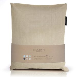 Badesofa Badewannen Kissen S, Premium Qualität, bequemes Wannen Kissen, schnelltrocknend, Made in EU, Badewanne Kissen Beige