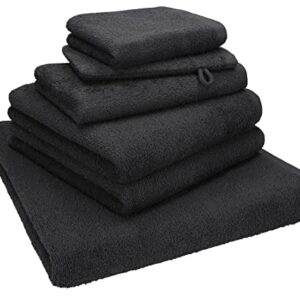 6-teiliges Handtuch-Set aus 100% Baumwolle, Oeko-TEX-zertifiziert und mit hoher Grammatur.