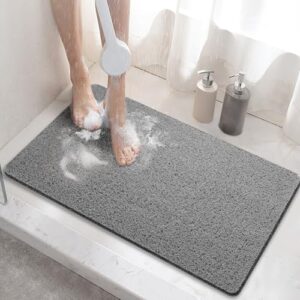 Rutschfeste Duschmatte für Badewanne, 60x40 cm groß, PVC-Luffa-Struktur, schnell trocknend und leicht zu reinigen.