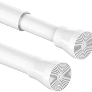 Duschvorhangstange aus Kunststoff, ohne Bohren notig, adjustable und 185-250 cm lang, ideal für Badezimmer oder Balkon