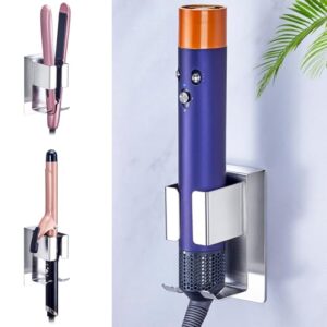 Praktischer Föhnhalter für Haarwerkzeug - Wandhalterung ohne Bohren, Selbstklebend, ideal für kleine Badezimmer und Wohnungen