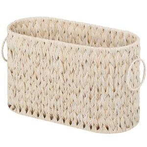 Toilettenpapier Aufbewahrungskorb, Toilet Paper Behälter, Klopapier Aufbewahrung, Badezimmer Organizer, Toilet Rolls Storage Basket, Weiß