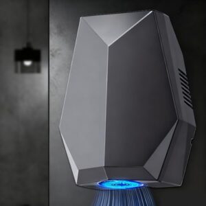 Goshyda Händetrockner mit Automatischer Erkennung, 1600 W, Leistungsstarkes 5-Sekunden-Trocknen, 45 °C Heißer Wind, Wandmontage für Gewerbliche Wohnbäder