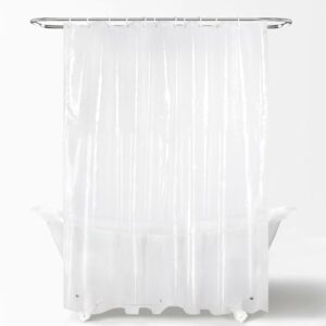 Kunststoff-Duschvorhang, transparent, Premium-PVA, wasserdicht, niedlich und leicht, Standardgröße für Badezimmer