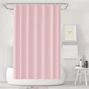 Badevorhang aus PEVA-Kunststoff, anti-schimmel und wasserabweisend für Badewanne und Dusche, rosa Farbe