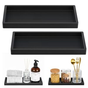 Silikon Seifenschale für Küche Arbeitsplatte Waschbecken, Bad Counter Tablett für Seifenspender Schmuck Zubehör, Mattschwarz