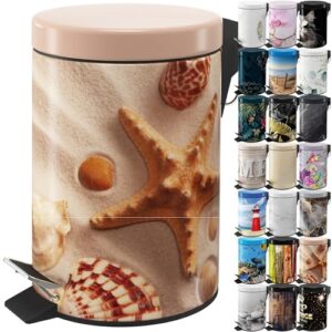 Bad Mülleimer mit Innenbehälter für jedes Badezimmer, Sanilo Kosmetikeimer 3L mit Absenkautomatik