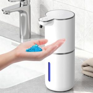 Automatischer Seifenspender mit Sensor, 380ml, elektrischer Wandmontage, berührungsloser Betrieb, USB-wiederaufladbare Batterie, IPX5 Wasserdichtheit, für Bad und Küche