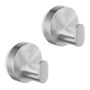 Badezimmer Handtuchhaken mit Vakuum Saugnäpfen aus Edelstahl, wasserdicht und abnehmbar, für Bad, Handtuch, Bademäntel